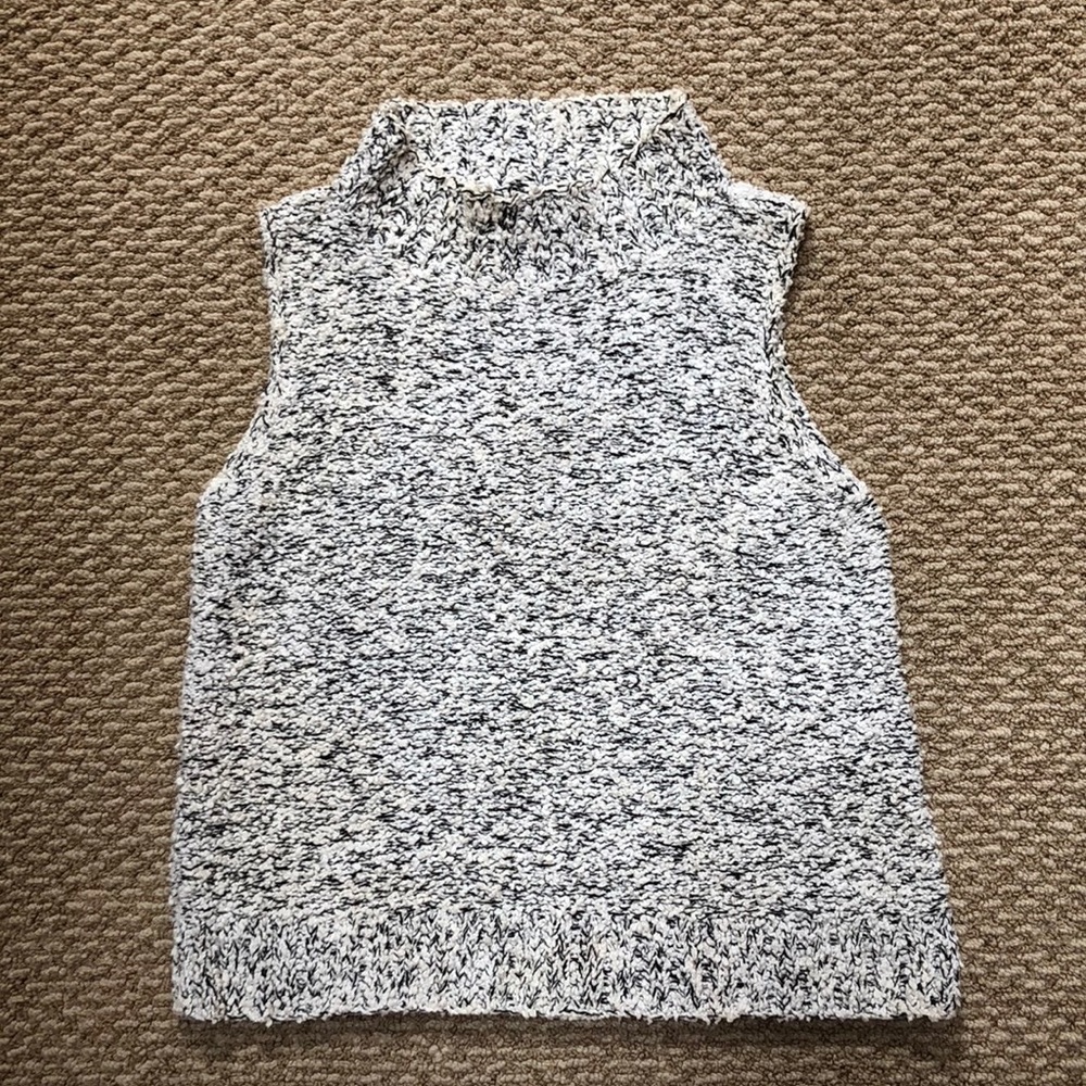 Eileen Fisher sleeveless sweater.